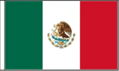 Mexico Hand Waving Flags
